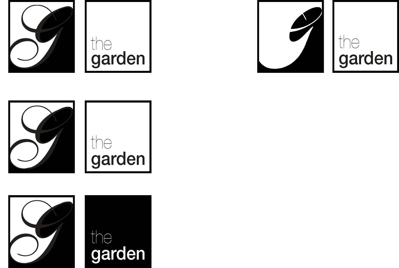 Garden, München, Lindwurmstraße, Logo Design