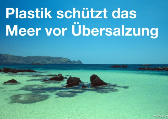 Kristallklares Wasser einer Meeresbucht