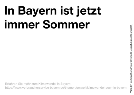 Slogan "In Bayern ist jetzt immer Sommer."