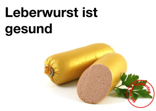 Leberwurst aufgeschnitten präsentiert